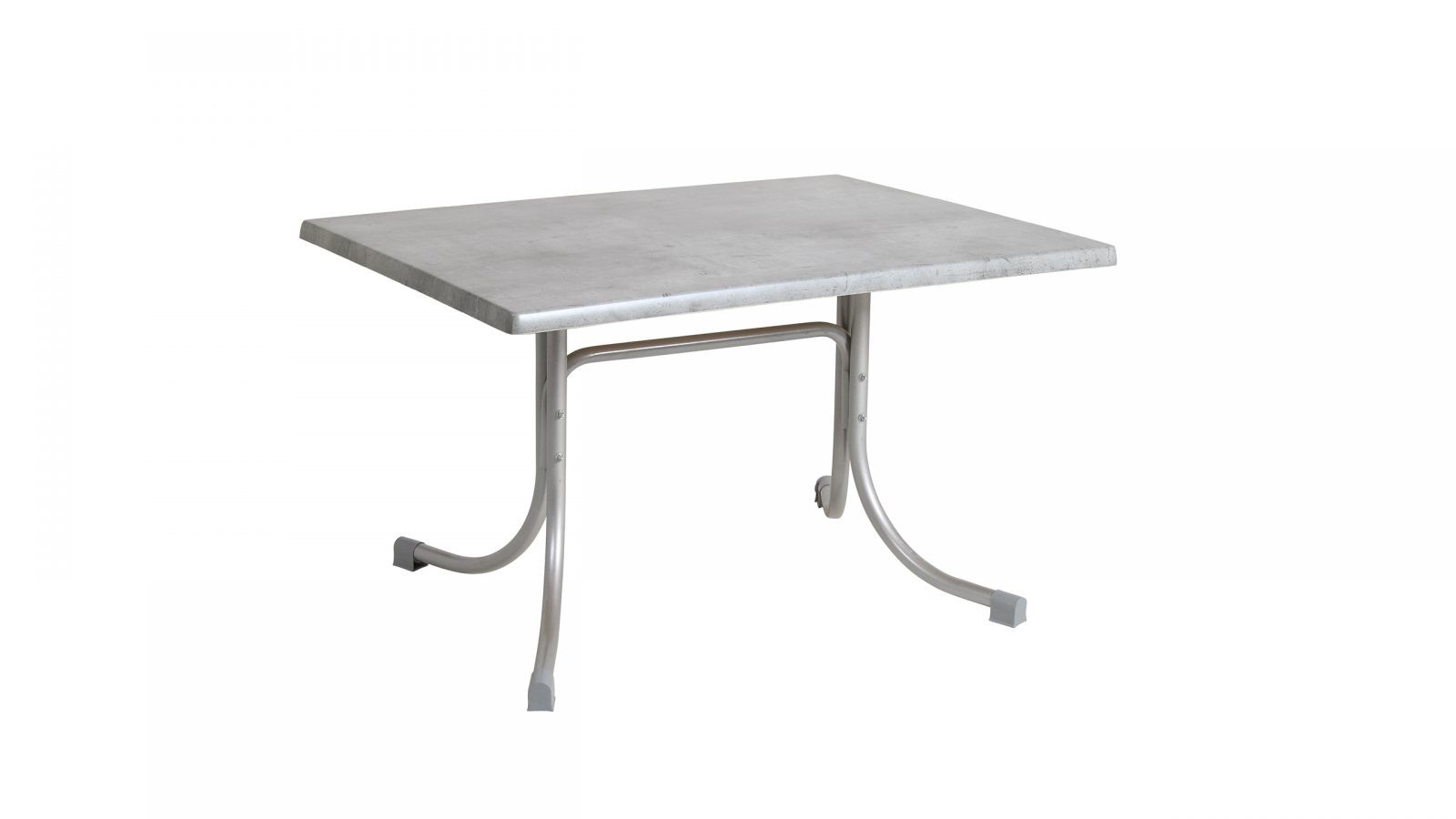 Acamp Tisch Boulevard 120 x 80 cm platin/zement grau