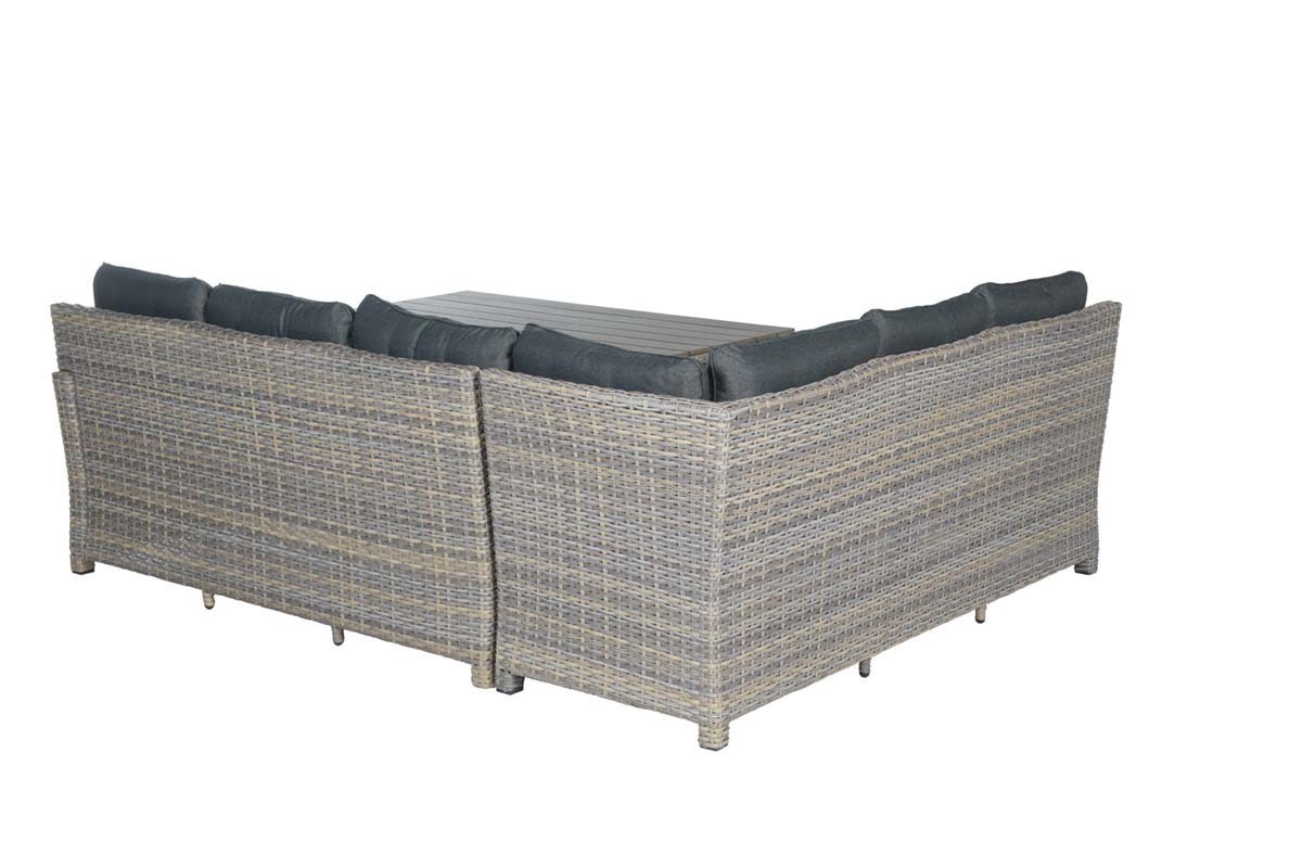 GARDEN Impressions Seagull L/D set 5-tlg links vintage willow L-shape/ reflex bl