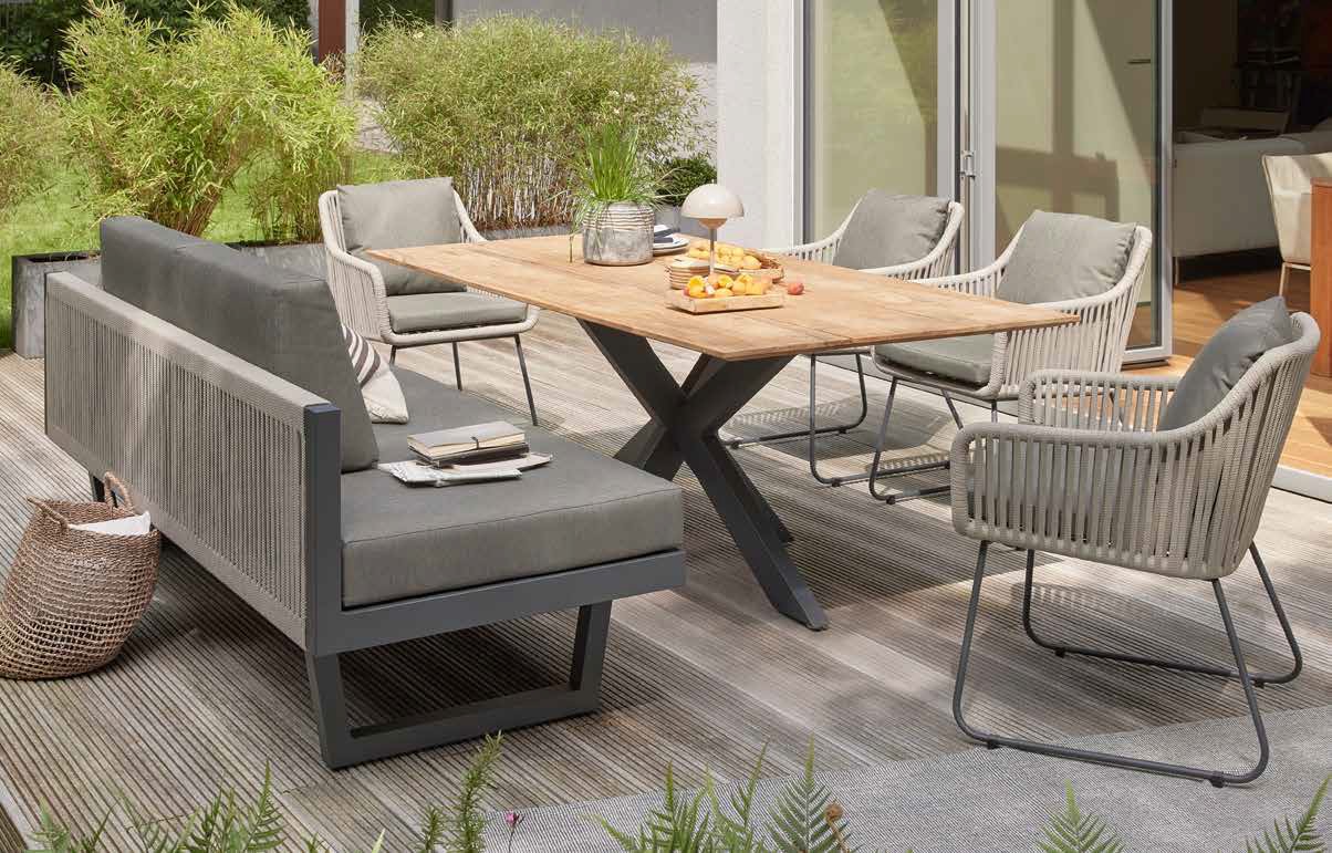 Diamond Garden New Calais Dining Kreta Set 7-teilig