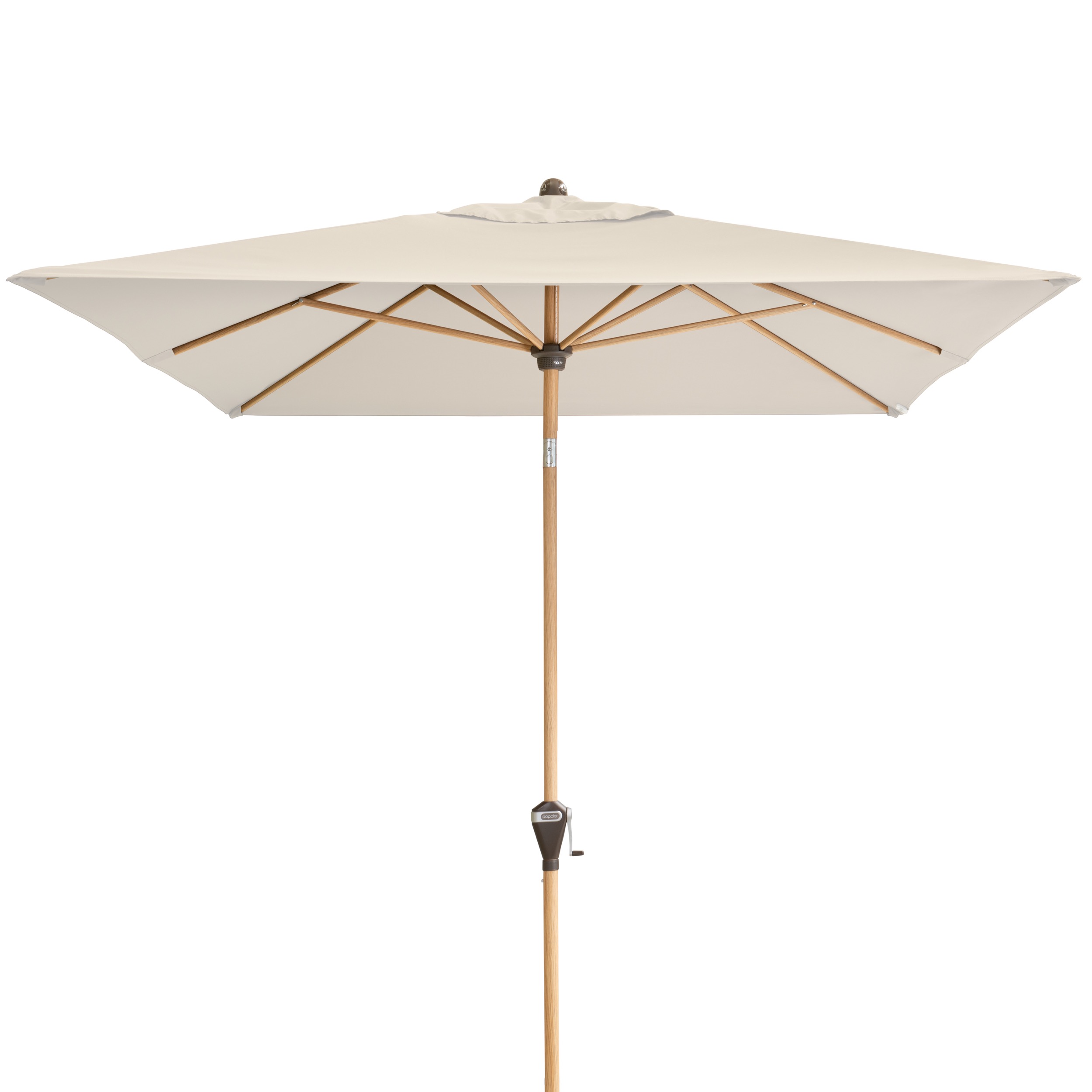 Doppler Sonnenschirm Alu Wood 300 x 200 cm natur