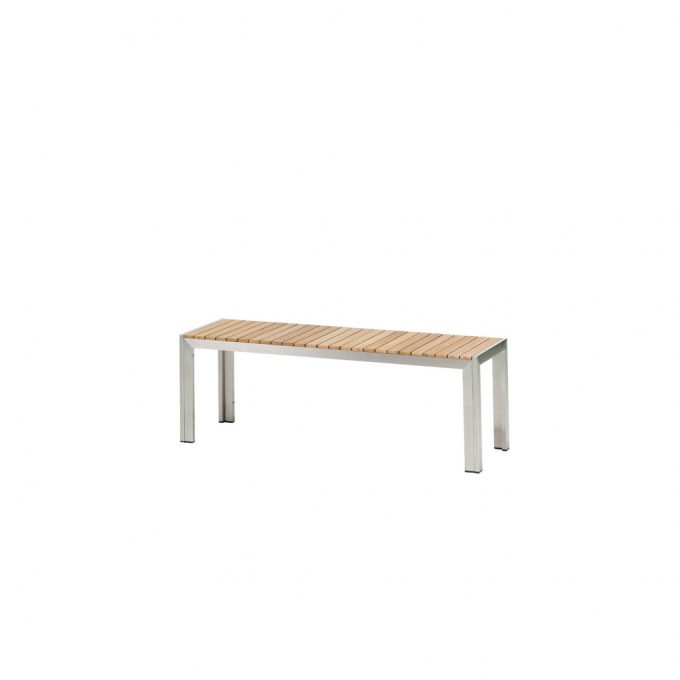 Diamond Garden Capri Bank 130 cm Edelstahl/Teak