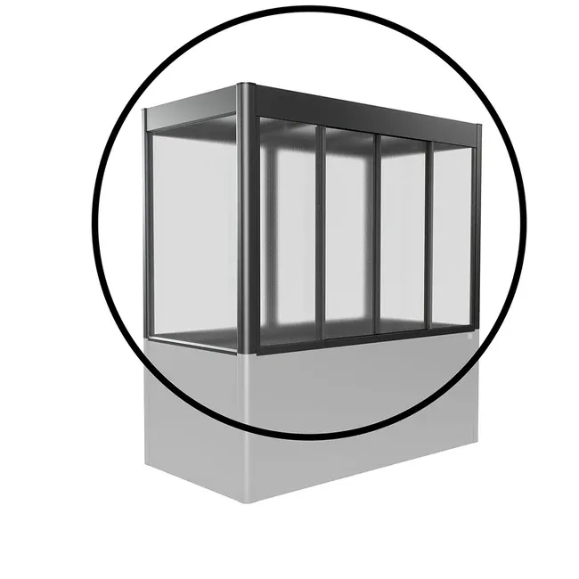 Biohort Gewächshausaufsatz Florentina zu HochBeet