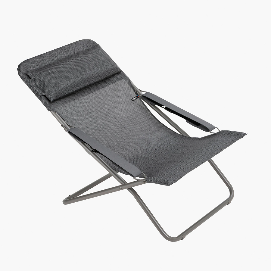 Lafuma TRANSABED RIVES Liegestuhl Batyline® Duo Titane/Obsidian