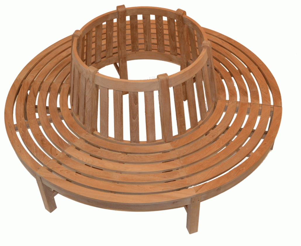 Traditional Teak Baumbank Beatrice 360° Ø 210 cm Teakholz