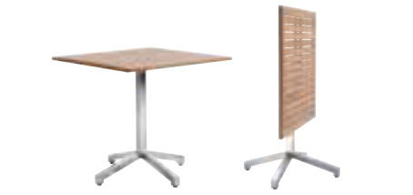 ARCO Nautilus Klapptisch 80 x 80 cm Teak / Edelstahl