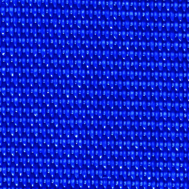 Ramberti Strandliege Bibione Silber/Blau mit weißem Streifen und Sonnendach