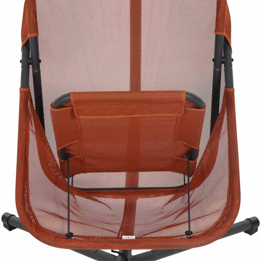 Siena Garden YOBAYA Hängesessel Stahl matt-anthrazit/relaxed red