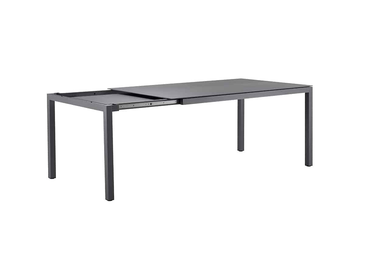 Solpuri CLASSIC Alu Ausziehtisch 140 / 200 x 80 cm