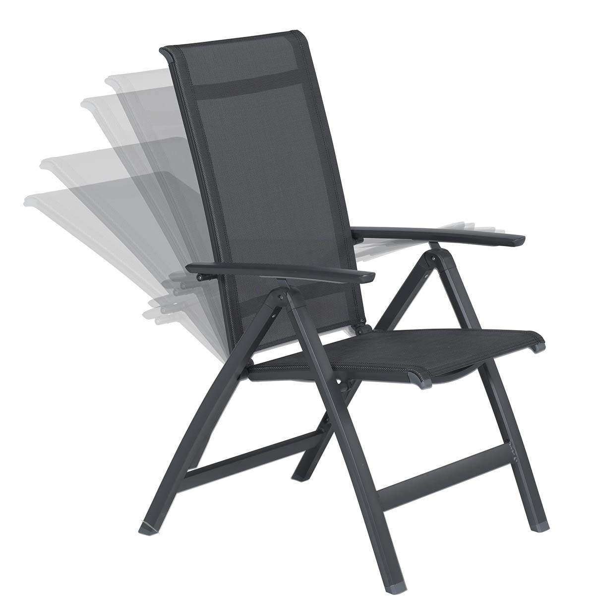 GARDEN Impressions Gala Liegestuhl carbon black/anthrazit