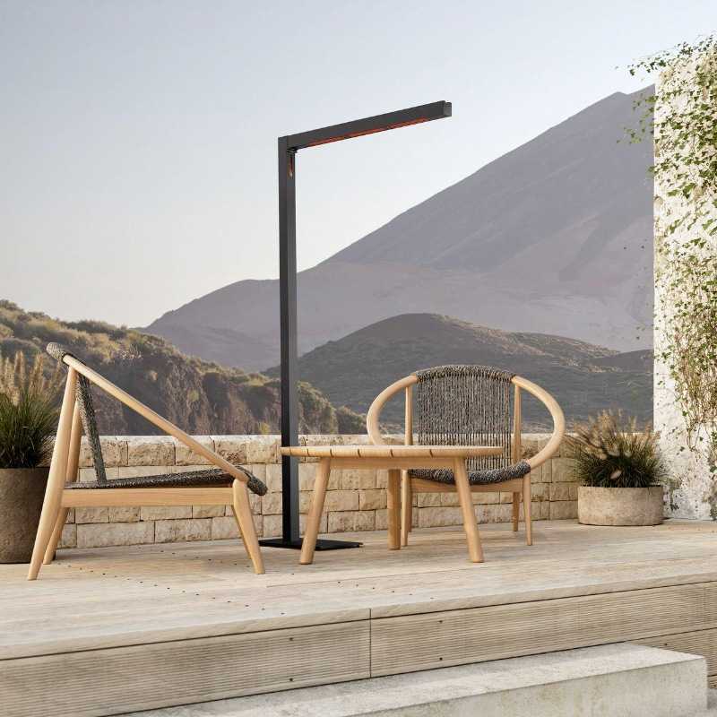 Heatsail TWIG Stehlampe Stand-Heizstrahler midnight kein Zusatzgewicht