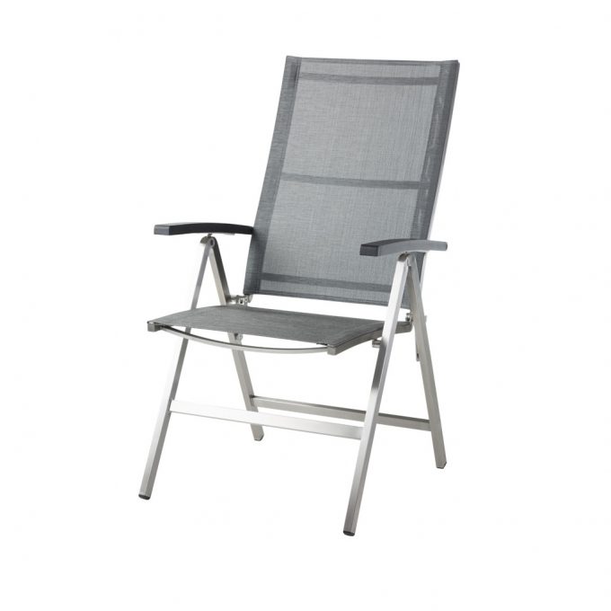 Diamond Garden Monaco Hochlehner Edelstahl/Textilene schwarz/silber