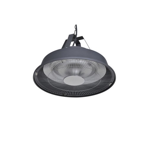 GARDEN Impressions Retro Heizpilz 43cm matt carbon black / 1500W