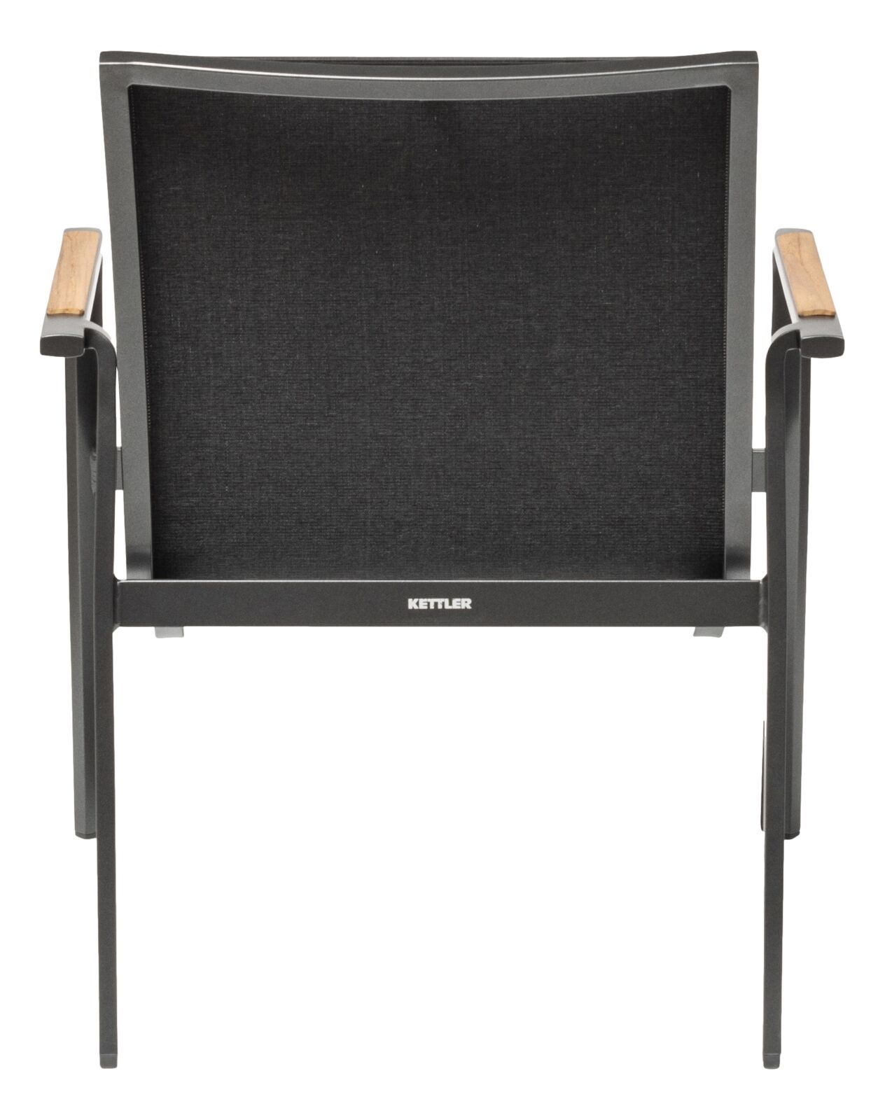 Kettler DIAMOND Loungesessel anthrazit/ charcoal/Teakholz