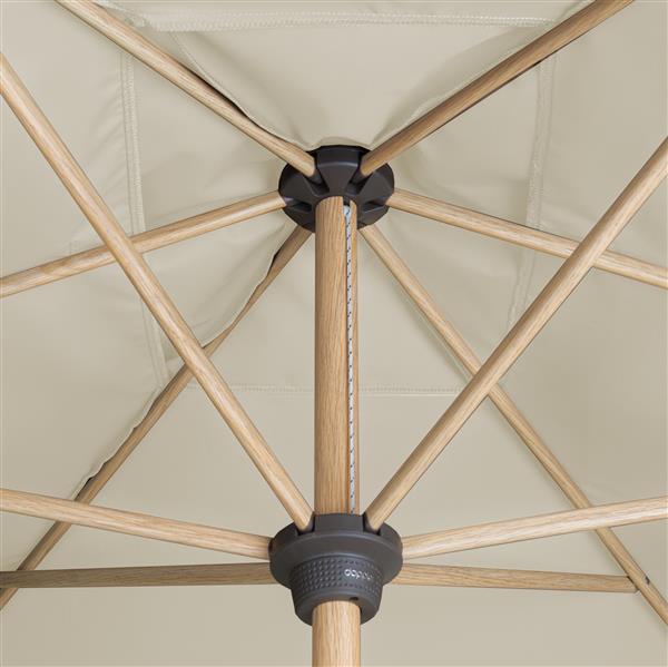 Doppler Sonnenschirm Alu Wood 300 x 200 cm natur