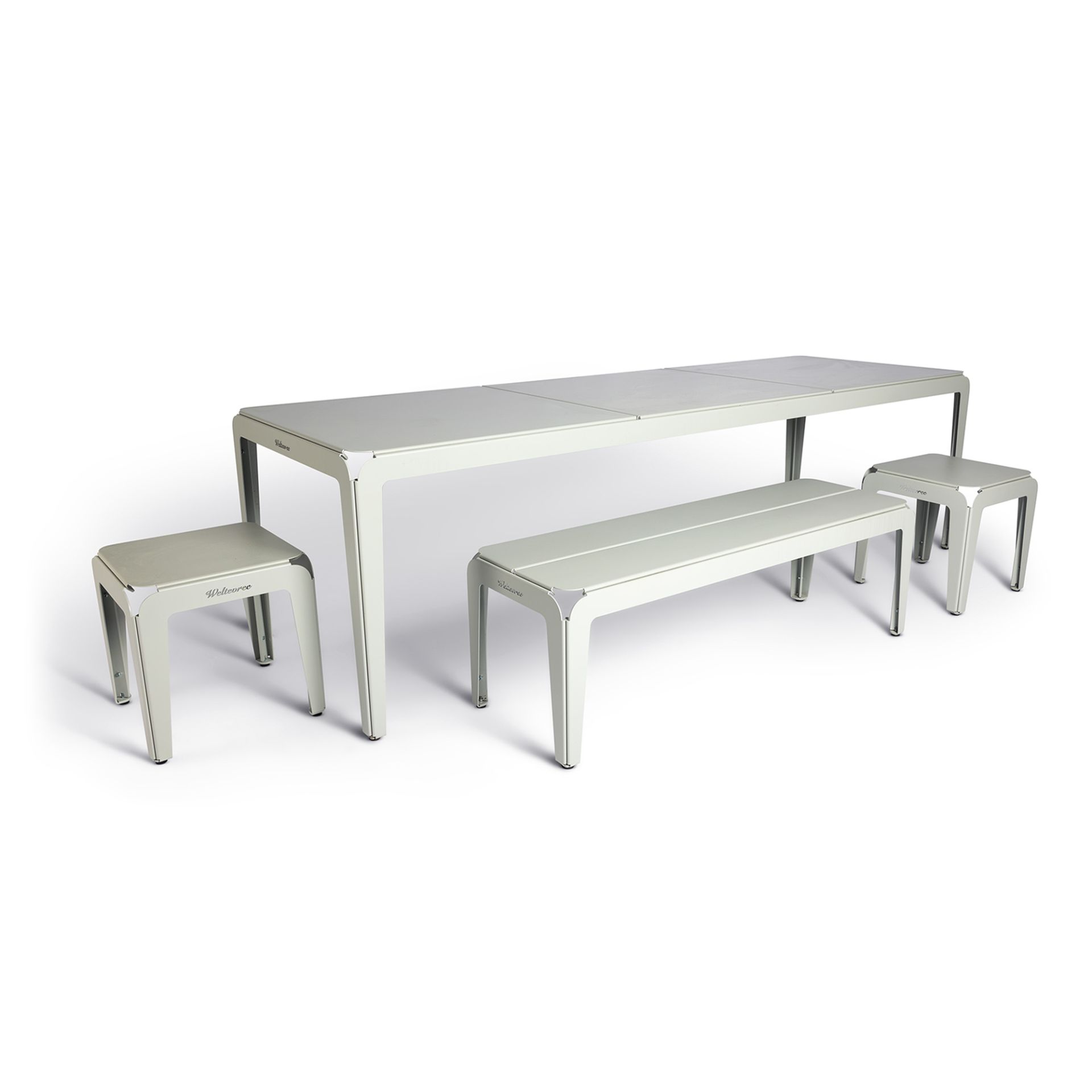 Weltevree Bended Bank 140 Agate Grau