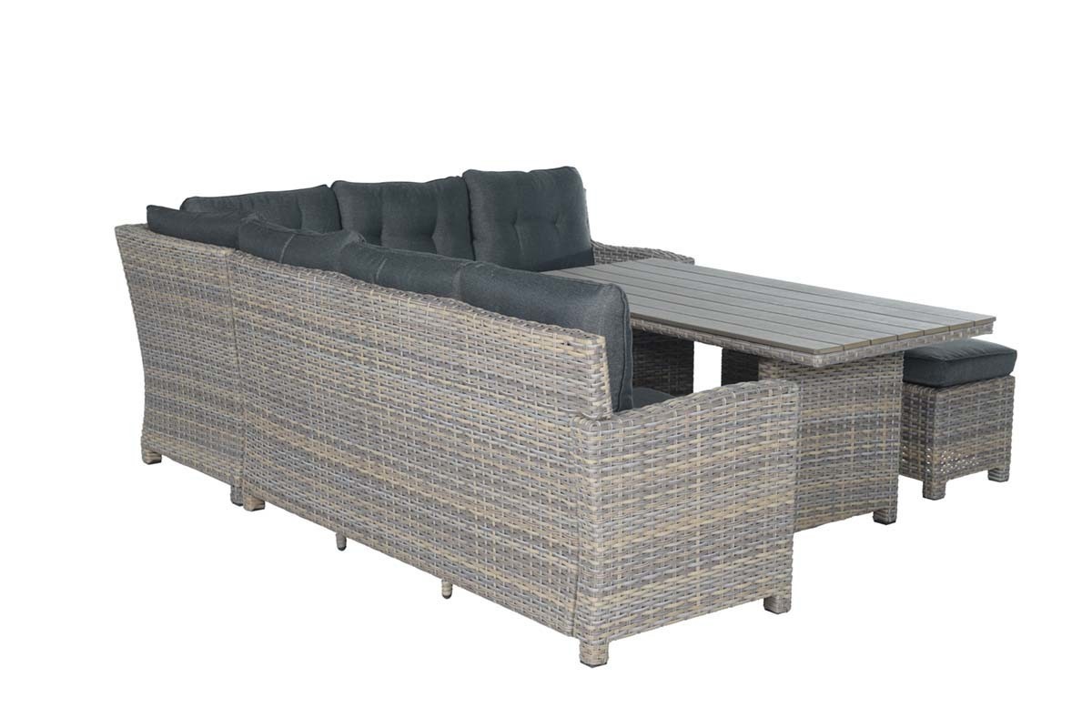 GARDEN Impressions Seagull L/D set 5-tlg rechts vintage willow L-shape/ reflex black