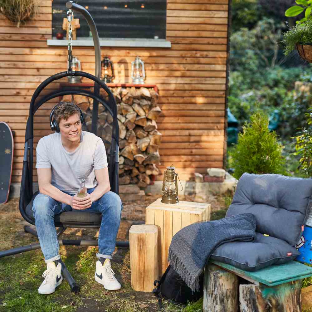 Siena Garden YOBAYA Hängesessel Stahl matt-anthrazit/cool black