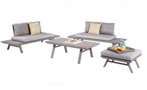 Lounge-Gruppe CORNELIA 4-tlg. Aluminium