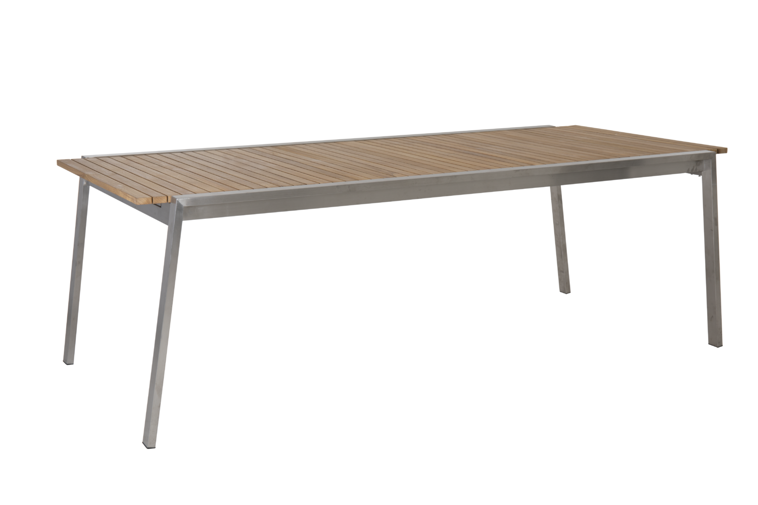 Brafab Naos Ausziehtisch 220/320 x100 x H73 cm Edelstahl/Teak