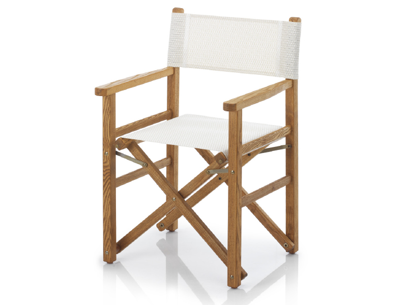 Original italienischer Regiestuhl Rimini klappbar Holz
