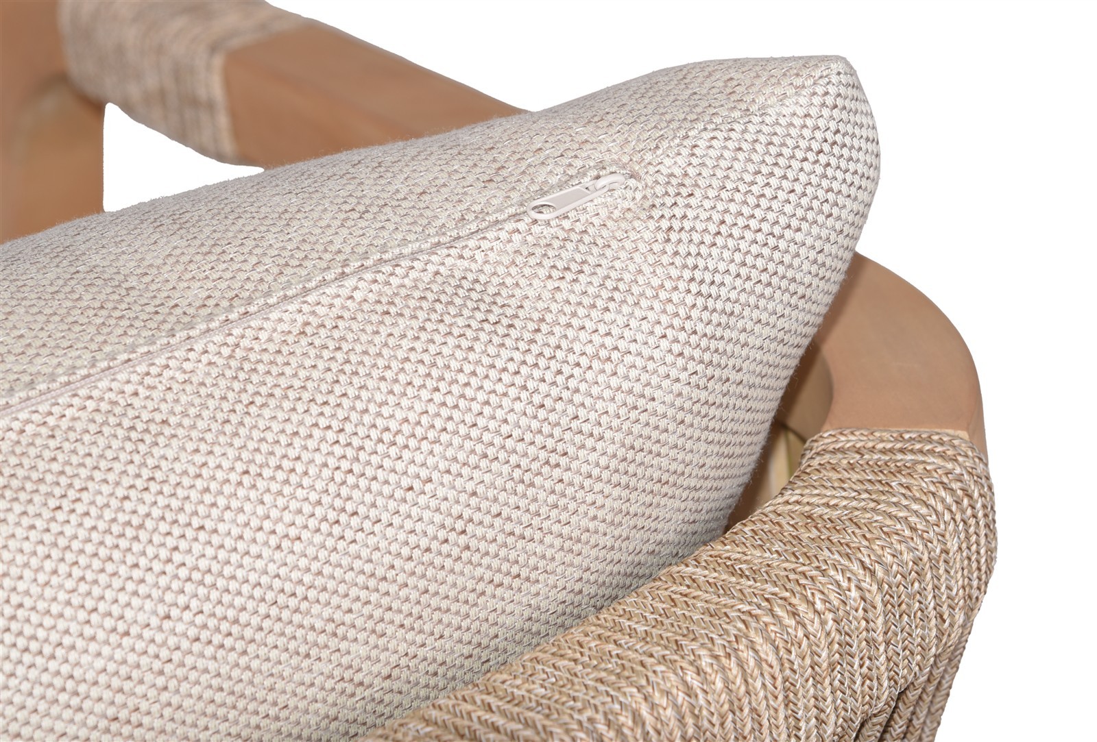 Bologna Dining Sessel Rope Akazie Teak-Optik hell