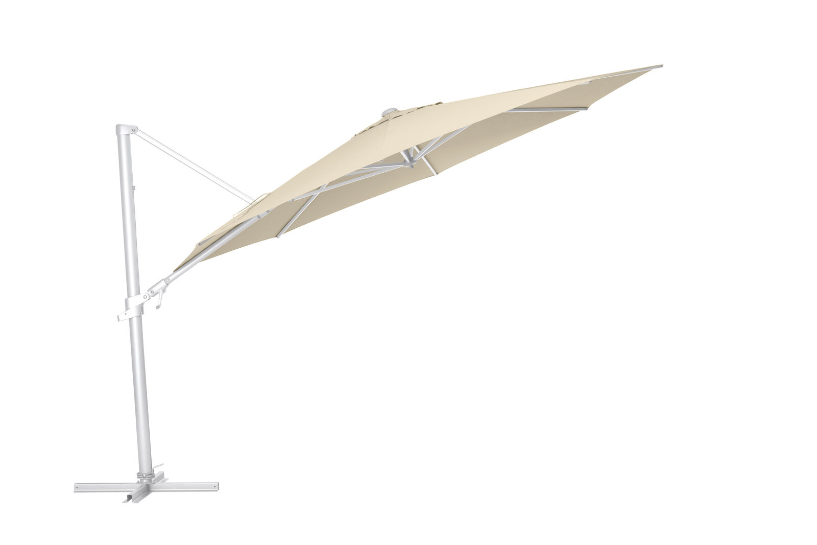 KETTLER Ampelschirm EASY FLEX Ø 350 cm silber/ natur