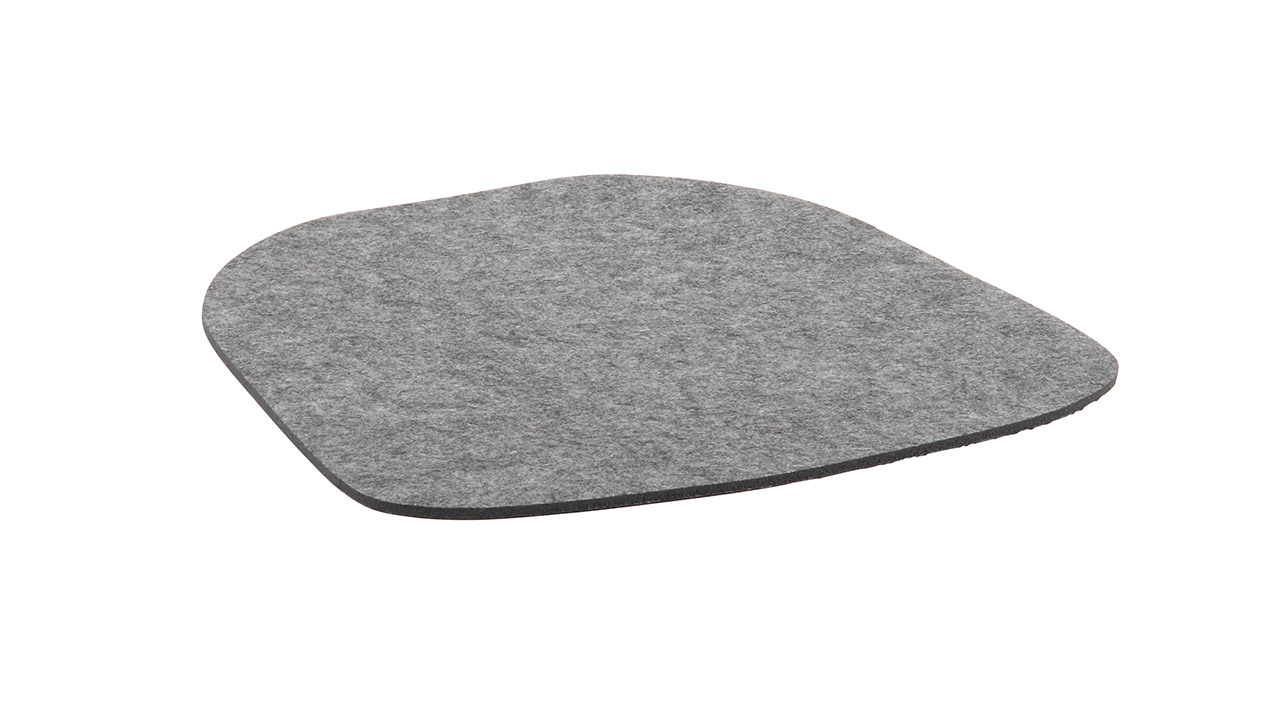 Acamp New York Filzauflage 40 x 36 cm grau meliert