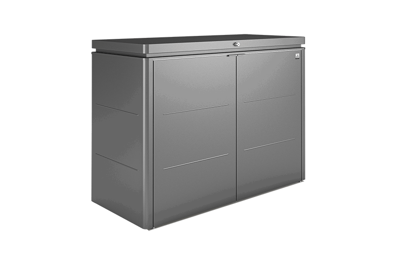 Biohort HighBoard Aufbewahrungsbox 200 (200 x 84 cm) quarzgrau-metallic keine Montage ZWISCHENBODEN HIGHBOARD 200