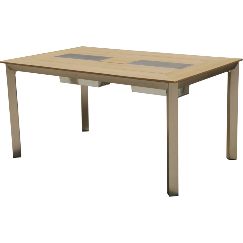 Tisch FIAKER Aluminium mit 2 Eisbehältern
