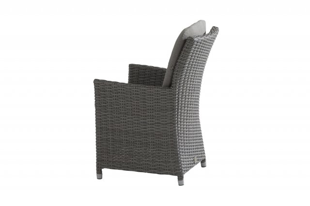 Taste by 4Seasons Ancona dining Sessel, inkl. 2 Kissen Nero