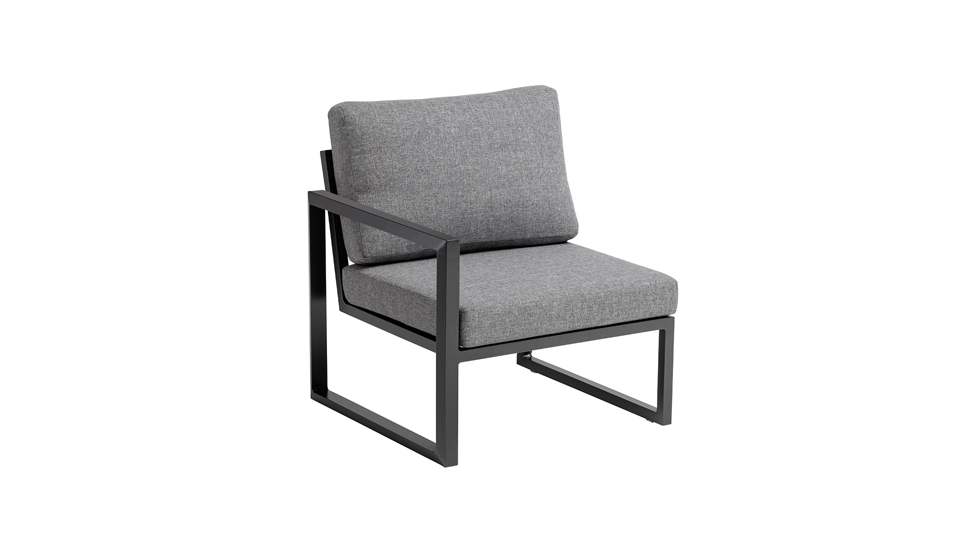 KETTLER OCEAN SKID MODULAR Set anthrazit mit Aluminium Armlehne mit Keramik Tischplatte