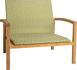 Stern LEAH Lounge-Sessel Teak mit Rope farngrün