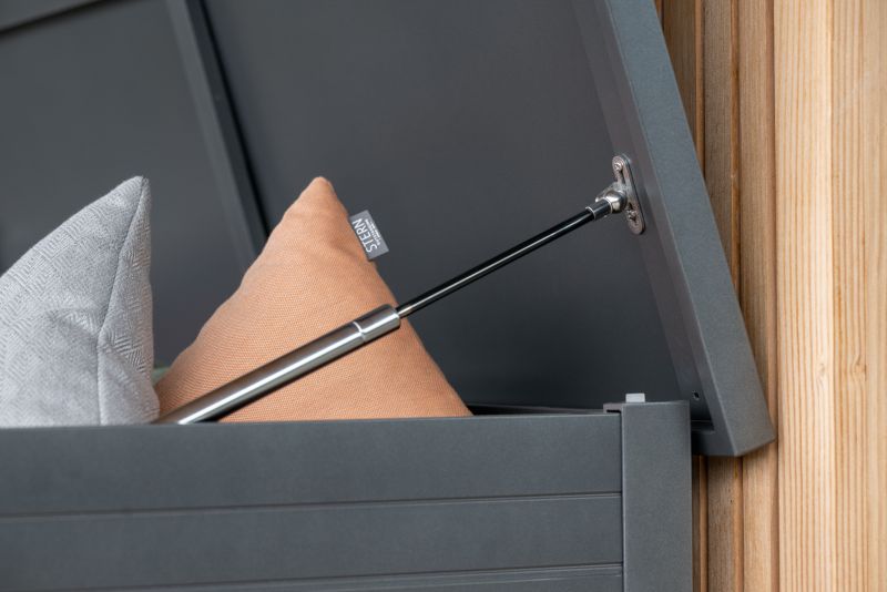 Stern Kissenbox Gilbert 140x76x91 cm Aluminium anthrazit