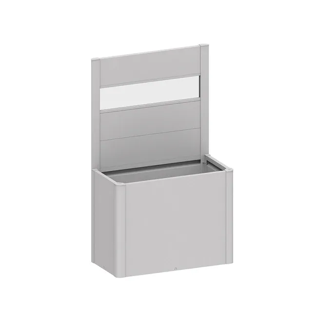 Biohort Sichtschutz zu Pflanzbeet Belvedere (1Stk) mit Acrylglas Gr. 100 silber-metallic