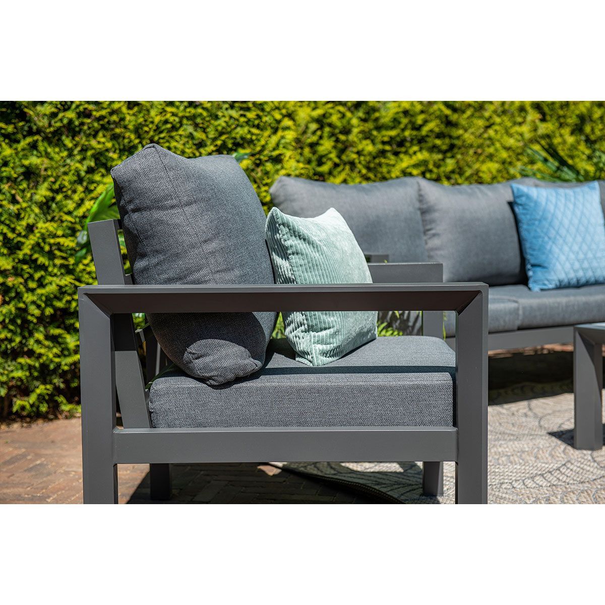 GARDEN Impressions Zion Lounge Set 4-tlg carbon black/mystic grey