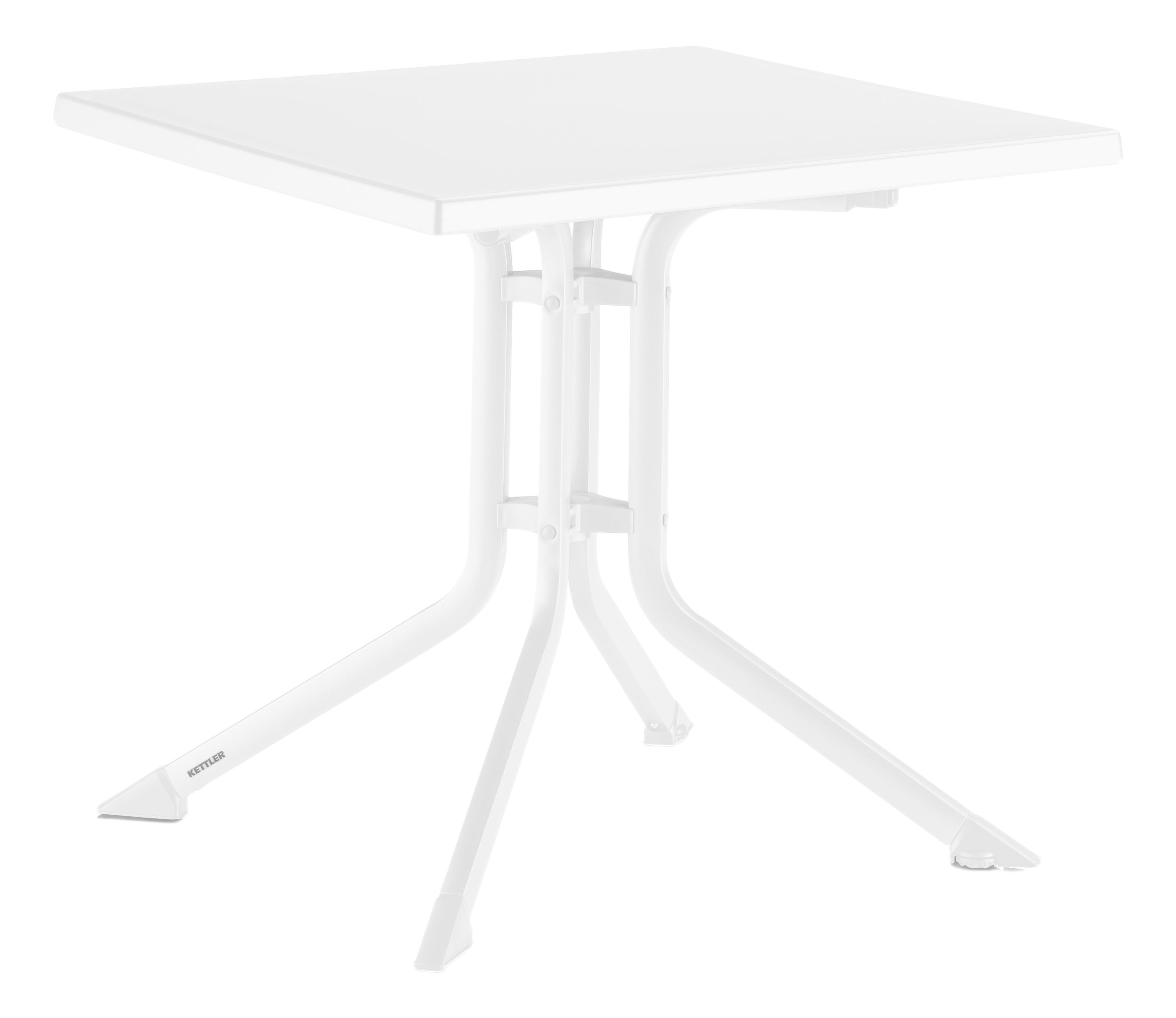 KETTLER Klapptisch BOULEVARD 70x70 cm weiß/weiß