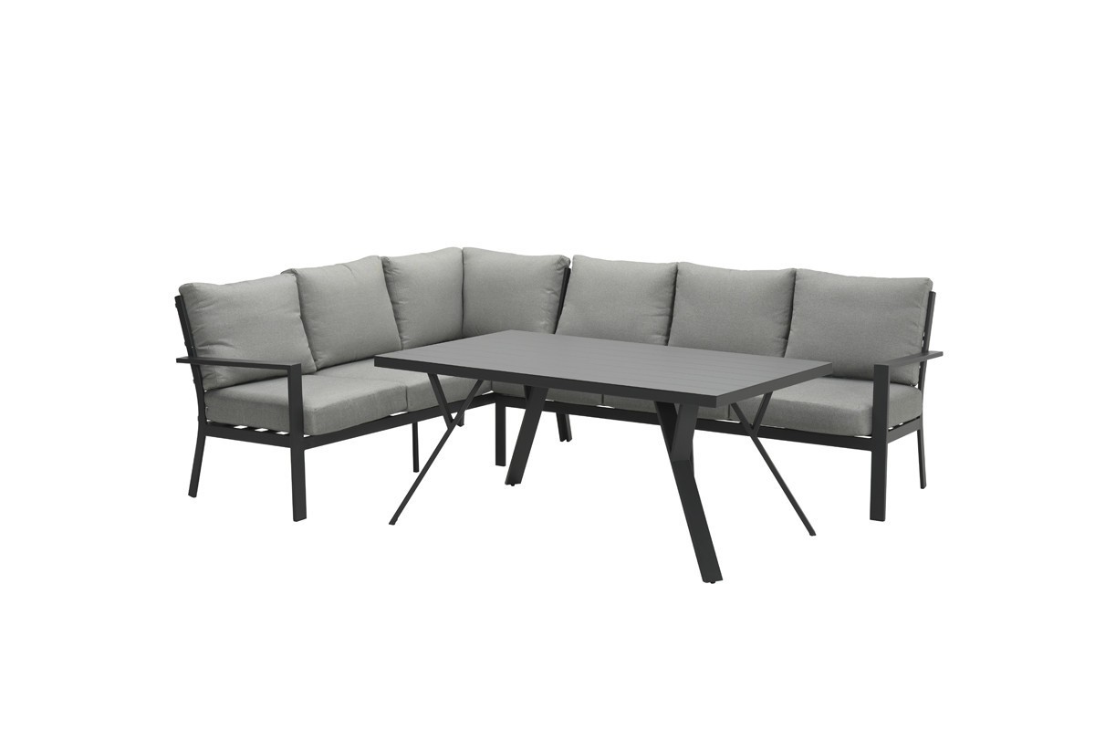 GARDEN Impressions Sergio L/D Set 3-tlg. rechts carbon black/hellgrau