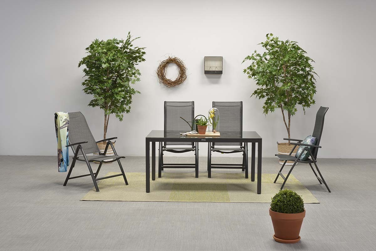 GARDEN Impressions Limone Liegestuhl carbon black/anthrazit