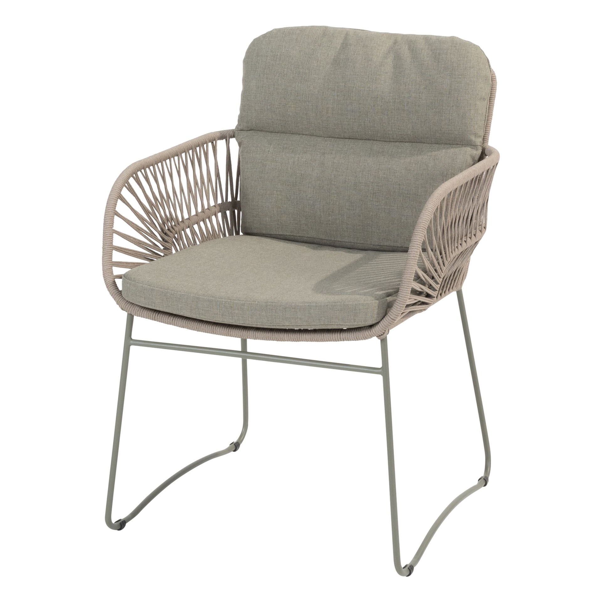 4Seasons Murcia Dining Stuhl olive inkl. 2 Kissen