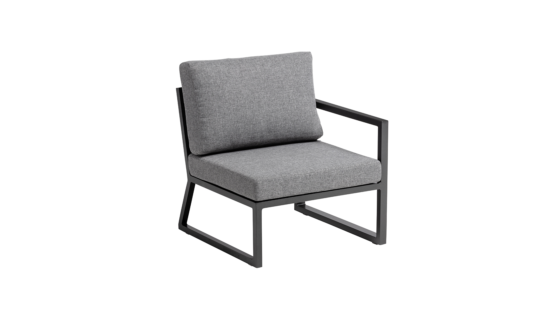 KETTLER OCEAN SKID MODULAR Set anthrazit mit Aluminium Armlehne mit Keramik Tischplatte