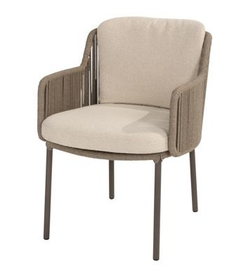 4Seasons Outdoor Bernini Dining Sessel terre Rope