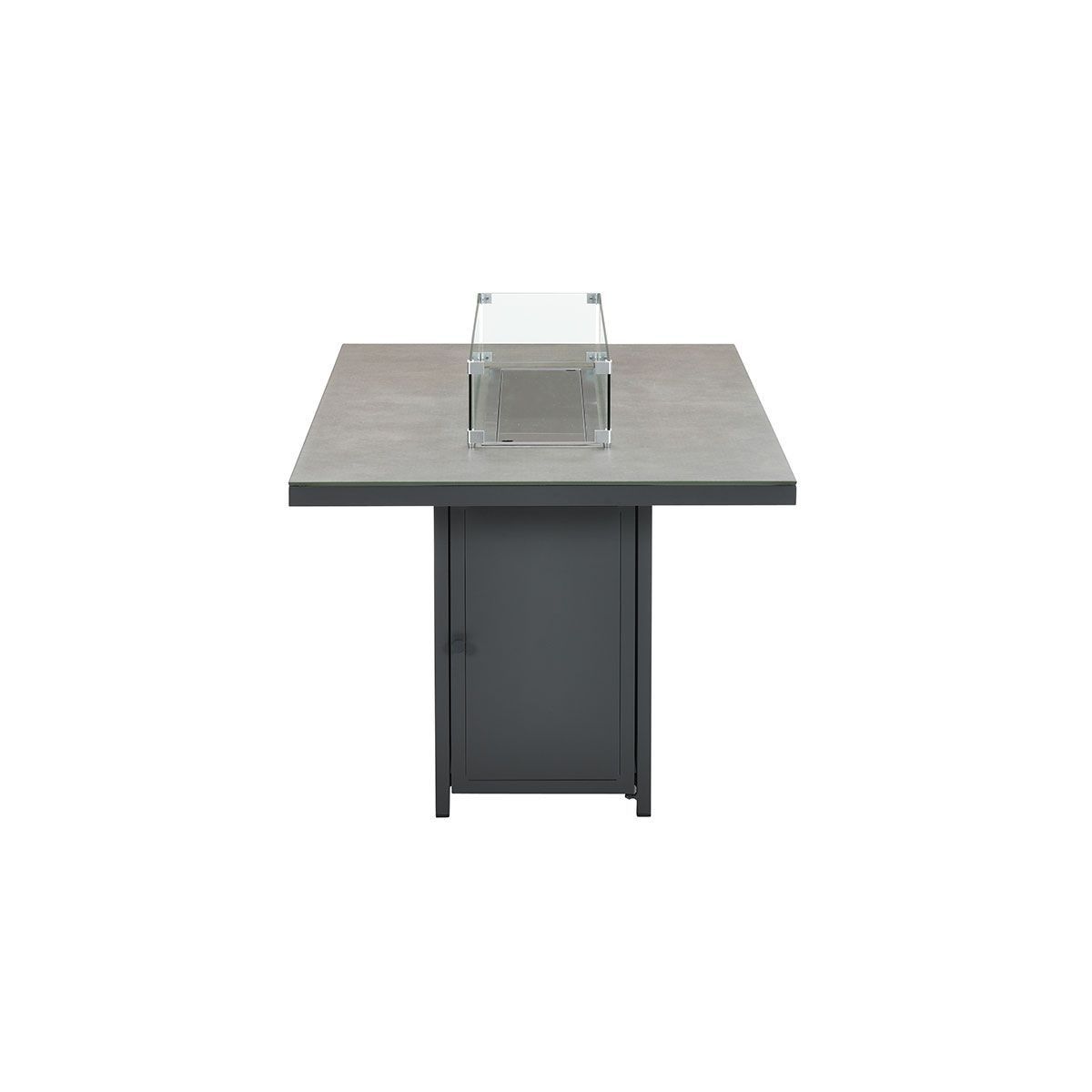 GARDEN Impressions Glasso Dining Feuertisch carbon black