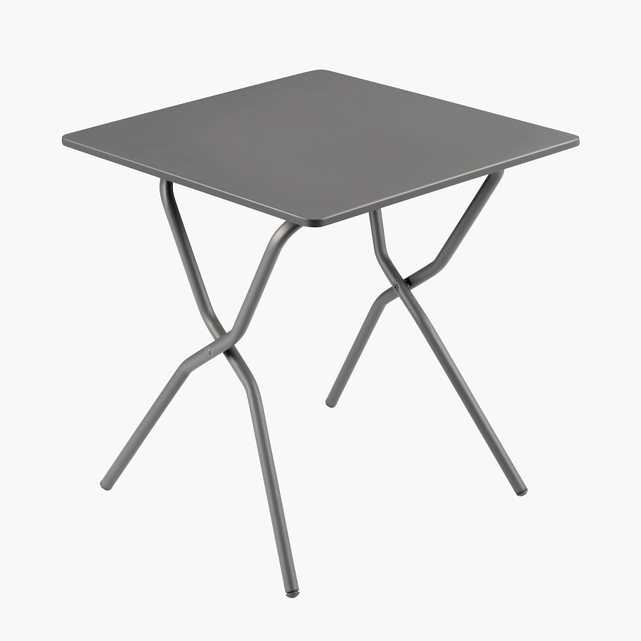 Lafuma Balcony Tisch 70x64 cm Metall-Platte Stahl Titane