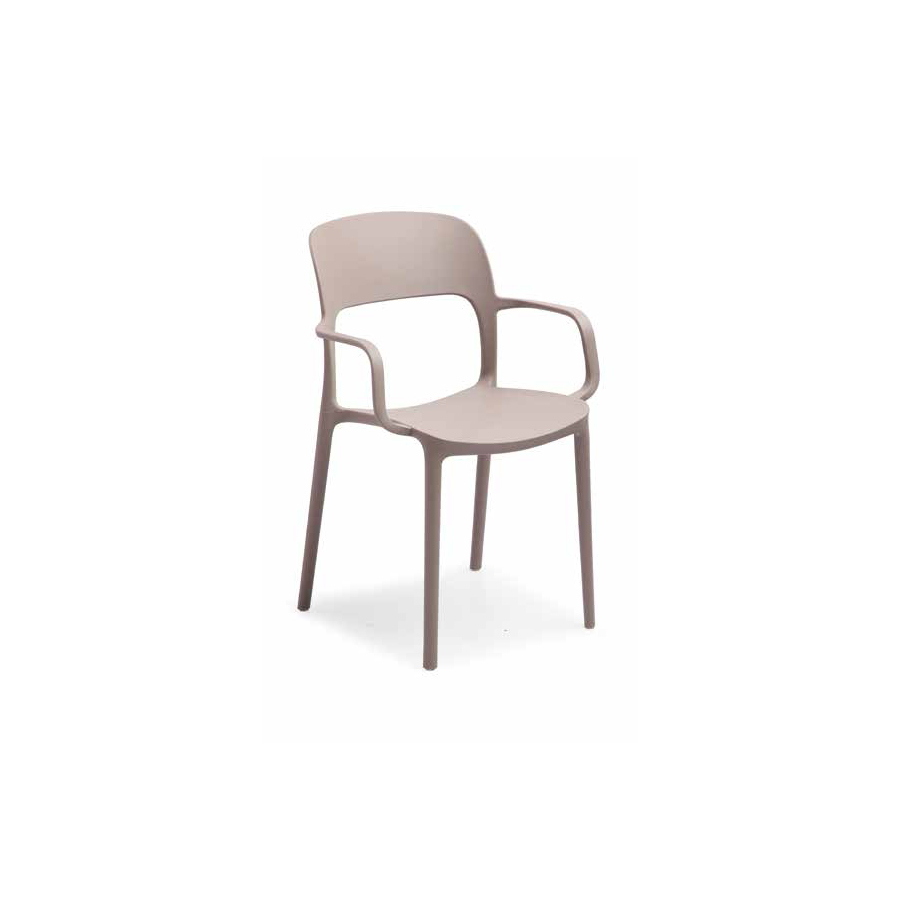 Grattoni GS 1069 Stapelsessel Polypropylene Taupe