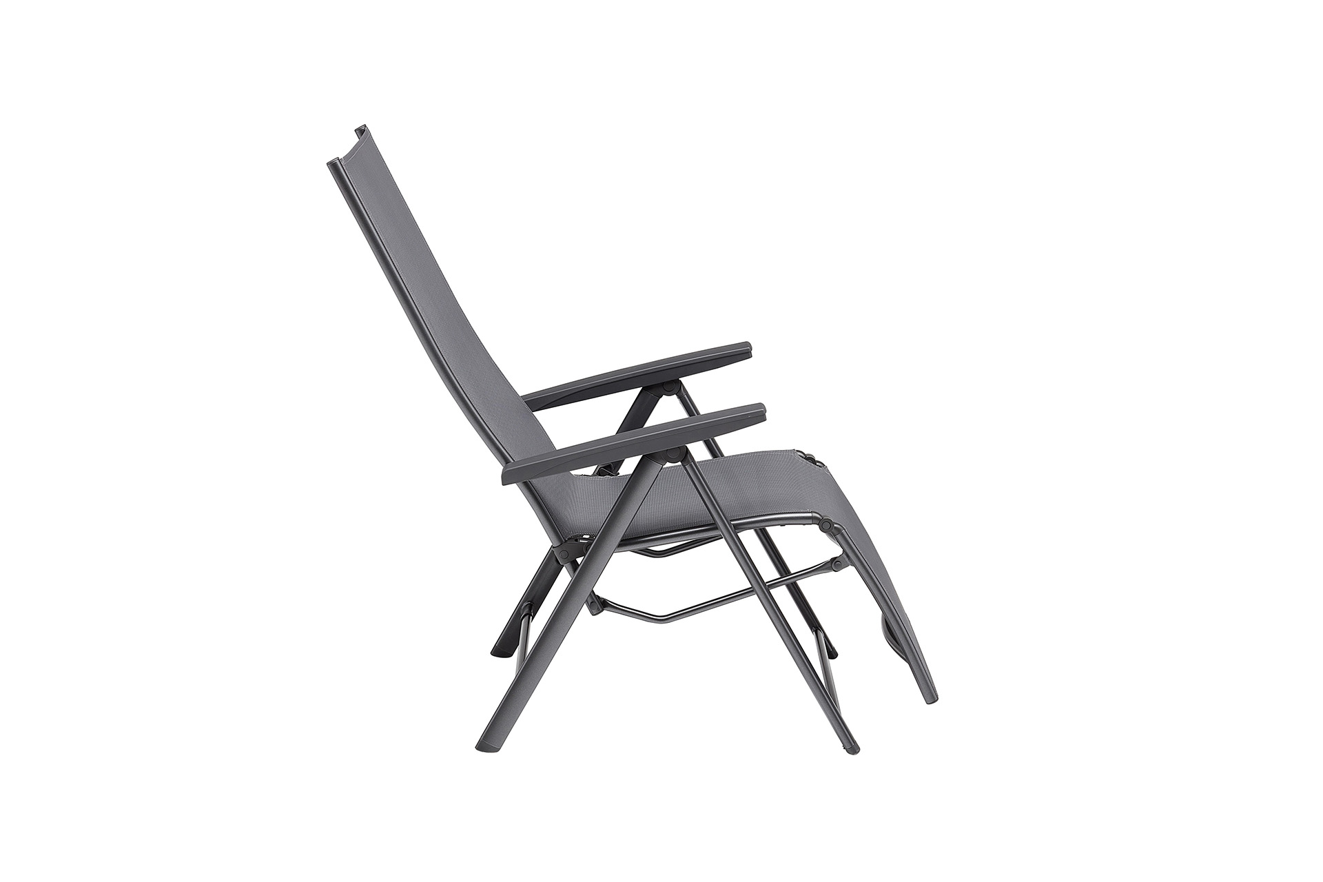 Kettler CIRRUS Silver-Line Relaxsessel XL, anthrazit/anthrazit-grau, Aluminium/Outdoorgewebe