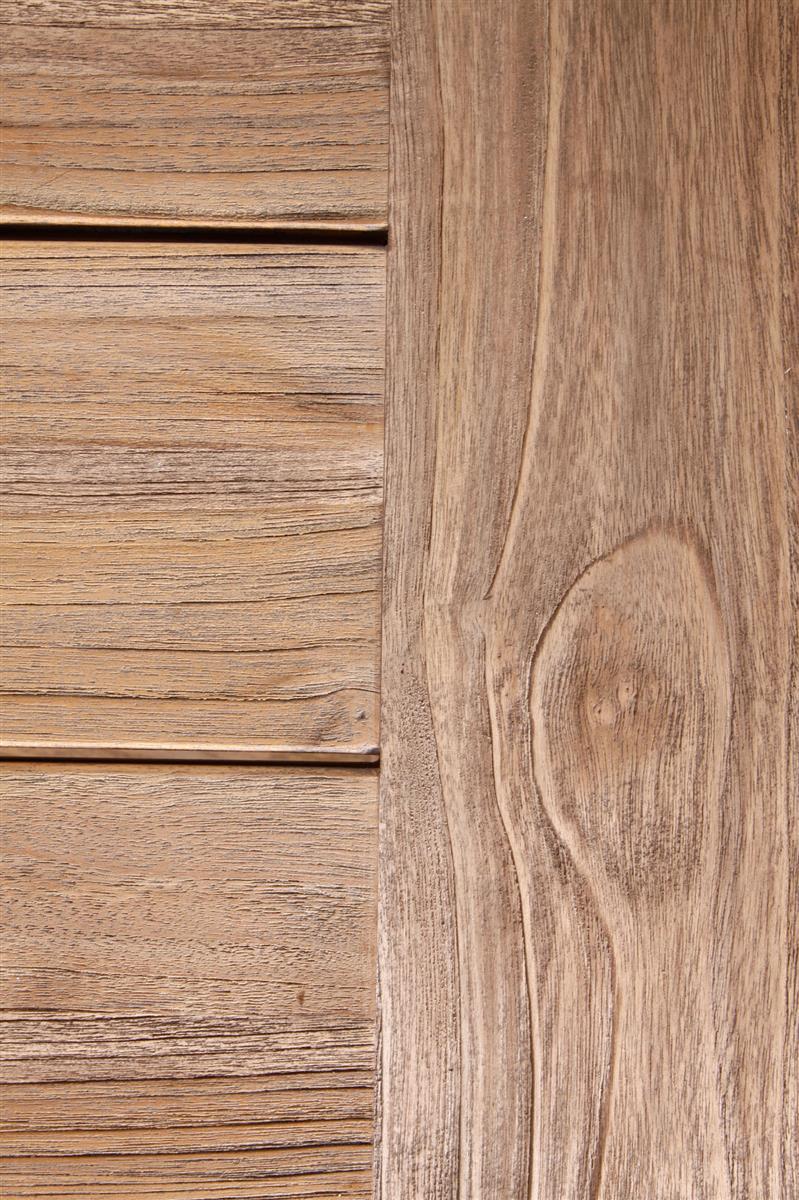 Tischgruppe Pato Polyrattan Teak 5-teilig