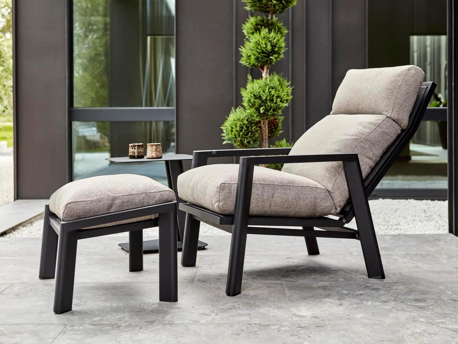 Brafab Positionssessel Slide Schwarz/Ash