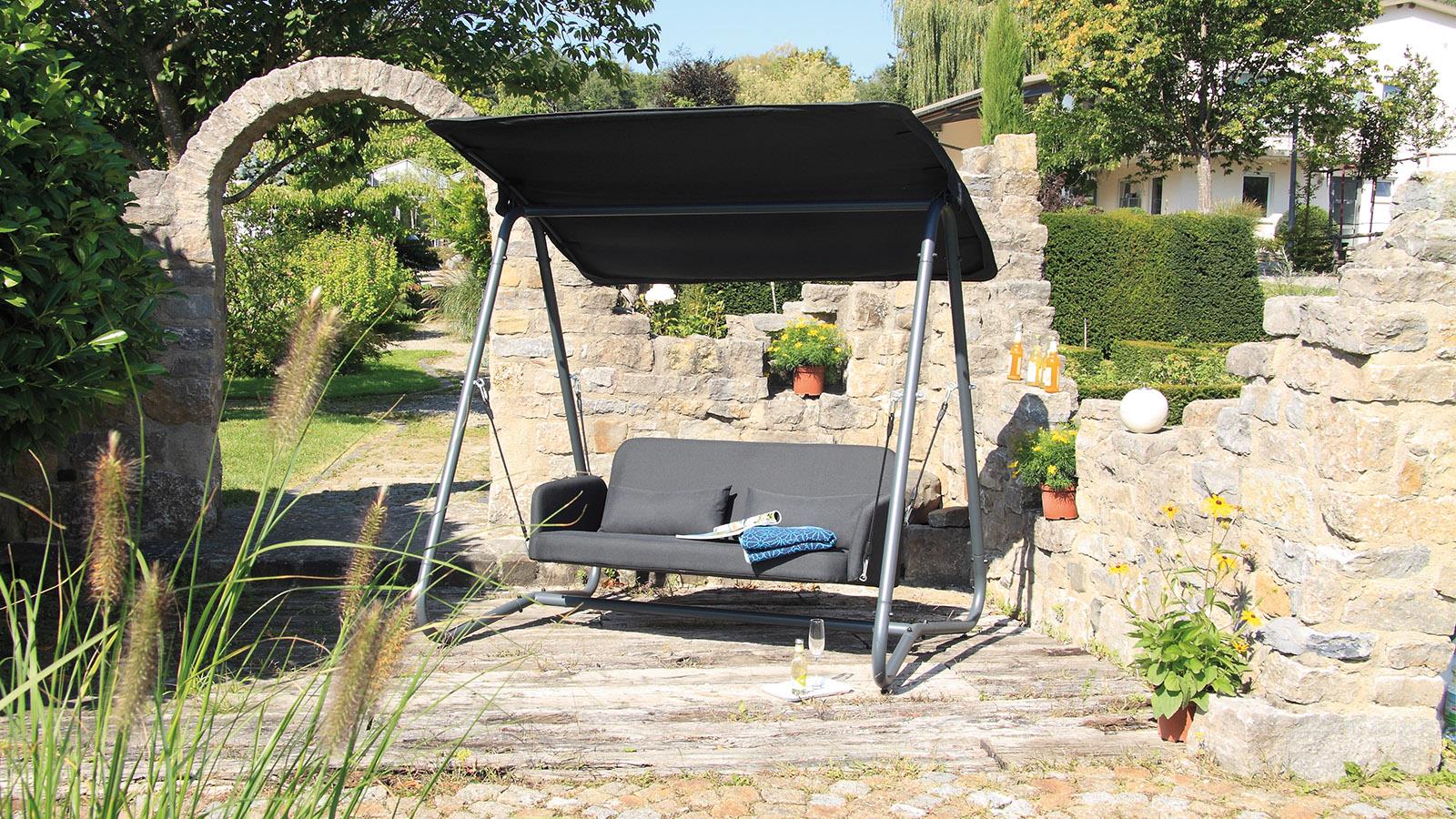 Acamp Sun Gartenschaukel anthrazit