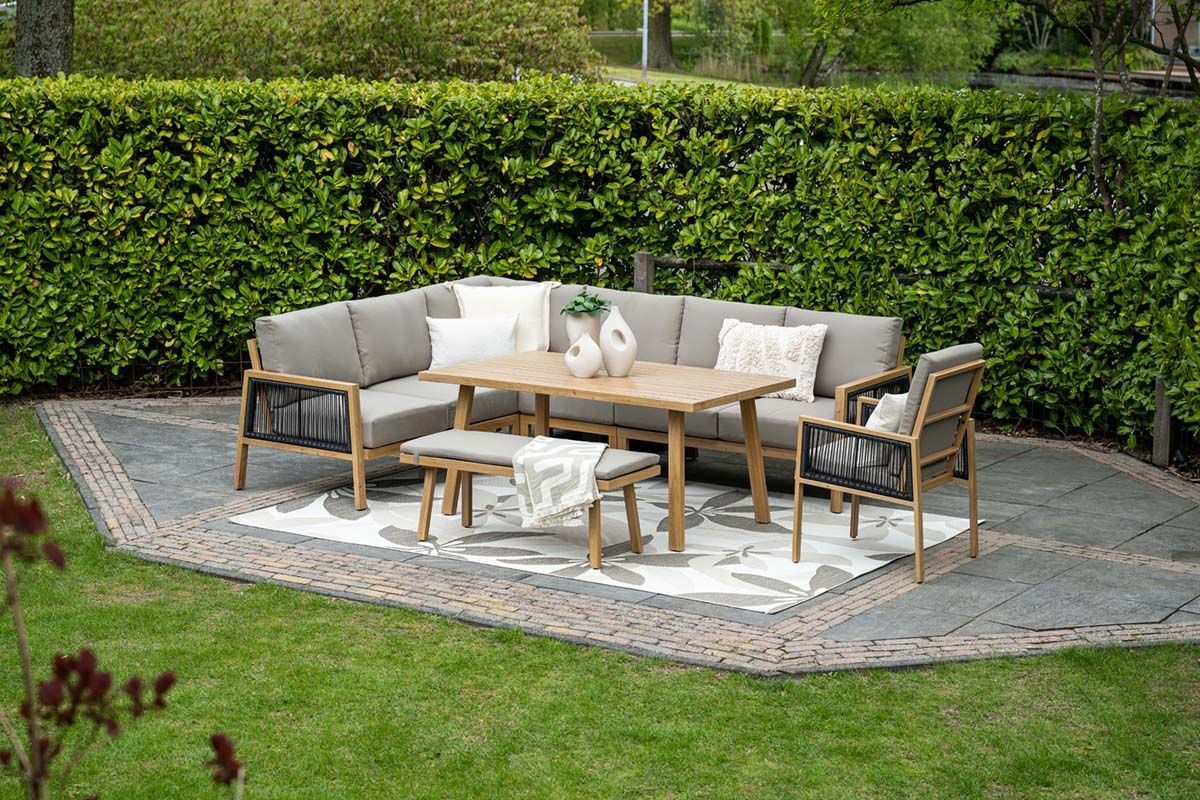 GARDEN Impressions Decala L/D set 5-tlgalu hell Teaklook/des. Taupe