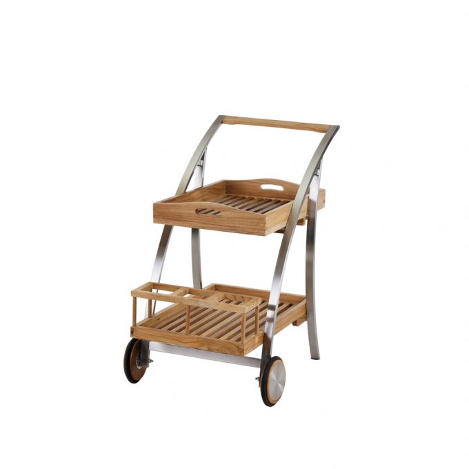 Diamond Garden Tivoli Servierwagen Edelstahl/Teak